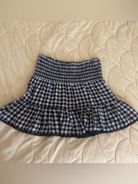 Shabby chic Gingham Mini Skirt